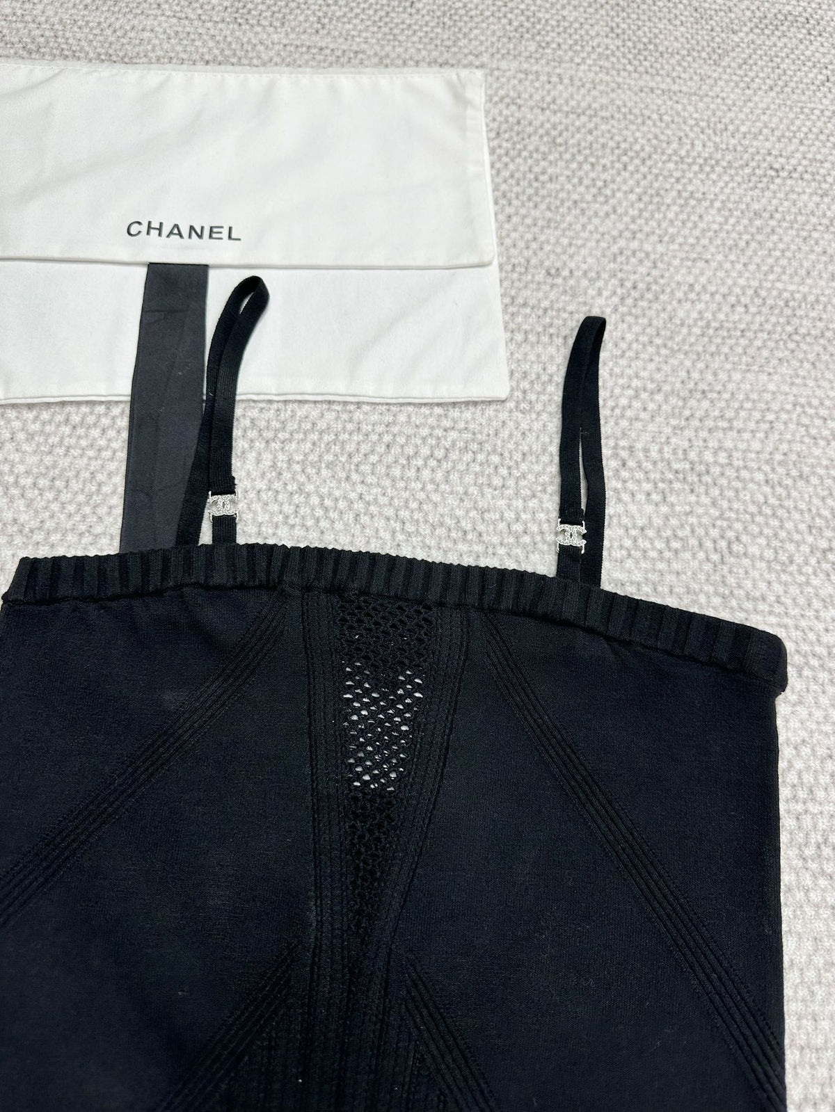CC Sport Bra Black Wool Viscose