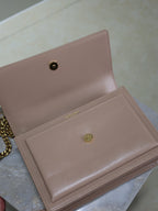 YSL Medium Sunset Shoulder Bag 22cm Beige-Brown Cowhide GHW