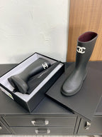 CC High Boots Black Natural Rubber 949646