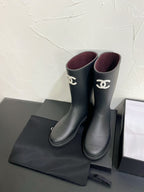 CC High Boots Black Natural Rubber 949646