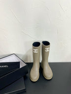 CC High Boots Light Khaki Green Natural Rubber 949647