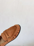 YSL Le Loafer Supple Camel Suede