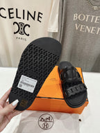 EXTRA SANDAL BLACK CALFSKIN