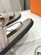 EMPIRE SANDAL LIGHT GRAY SUEDE