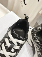 CD Vibe Sneaker Black Polyester Mesh Fabric And Cowhide