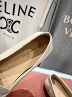 dot sole walk mocassin cream calfskin