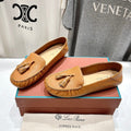 dot sole walk mocassin brown calfskin