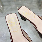 Viv 25 Mules Buckle Red Patent Leather 235351