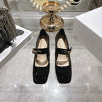 CD 26 Lolita High Heels 40 Black Patent Leather 592210