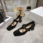 CD 26 Lolita High Heels 40 Black Patent Leather 592210