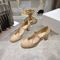 CD 26 Lolita High-Heeled 40 Beige Patent Leather 592219