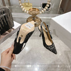 CD 26 Slingback 85mm Black Tweed 592231