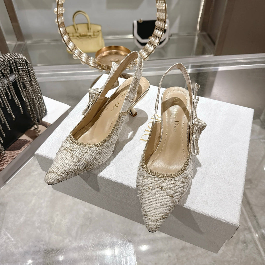 CD 26 Slingback 45mm Ivory Tweed 592236