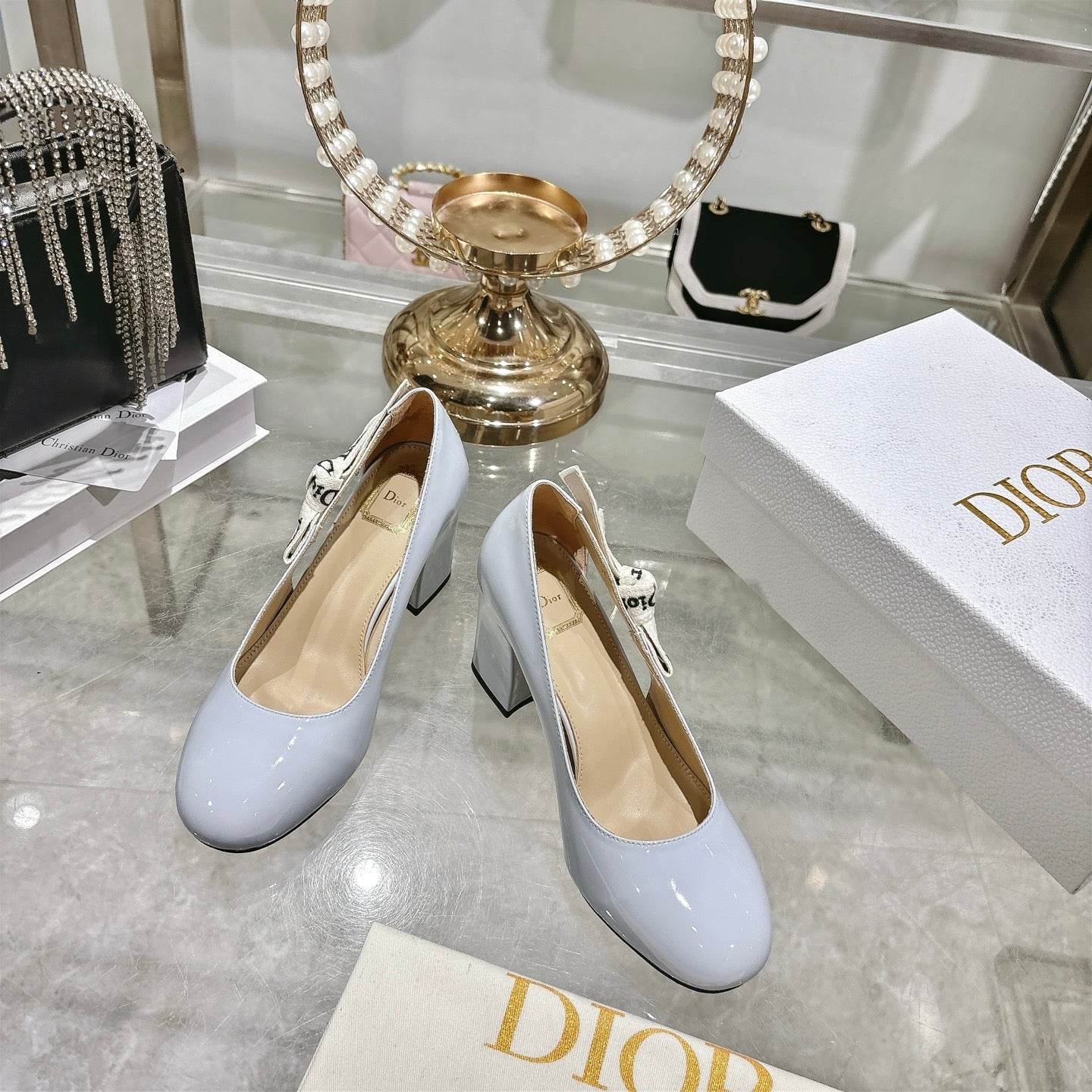 CD 26 Lolita High-Heeled 85 Baby Blue Patent Leather 679732