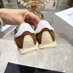 Celine Racer Sneaker Brown Suede Fabric 679819