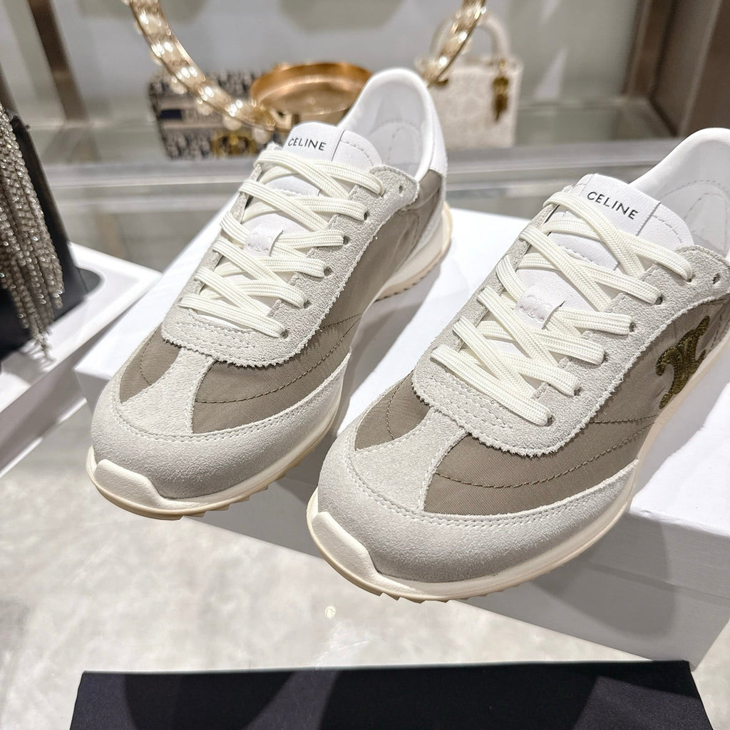 Celine Racer Sneaker Grey Suede Lace 679824