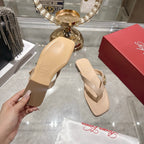 Roger Vivier 26s Thong Beige Cowhide 679814