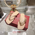 Roger Vivier 26s Thong Beige Cowhide 679814