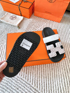 HM Chypre Sandal Ombre White Earth Brown Cowhide 963213