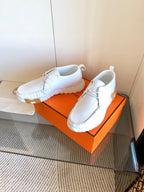 HM Increase Sneaker In White Cowhide 993282