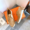 HM Increase Sneaker In Dark Beige Suede 993284