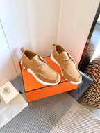 HM Increase Sneaker In Dark Beige Suede 993284