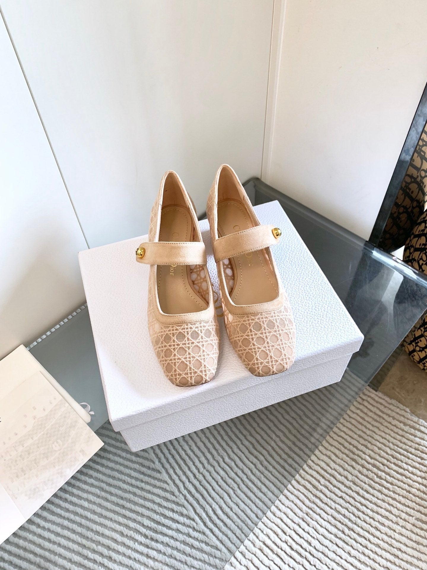 CD Icon Pump 35mm In Beige Suede 993227