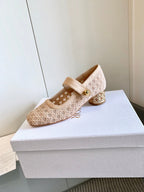CD Icon Pump 35mm In Beige Suede 993227