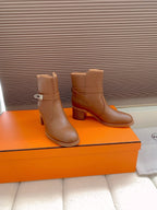 HM Frenchie 50 Ankle Boot Chocolate Cowhide 464340