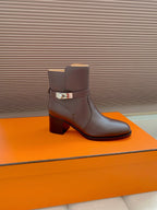 HM Frenchie 50 Ankle Boot Dark Brown Cowhide 464342