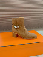 HM Frenchie 50 Ankle Boot Brown Suede 464345
