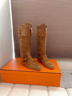 HM Riding Boots Clay Brown Suede 464360