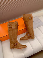 HM Riding Boots Clay Brown Suede 464360