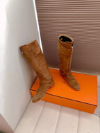 HM Riding Boots Clay Brown Suede 464360