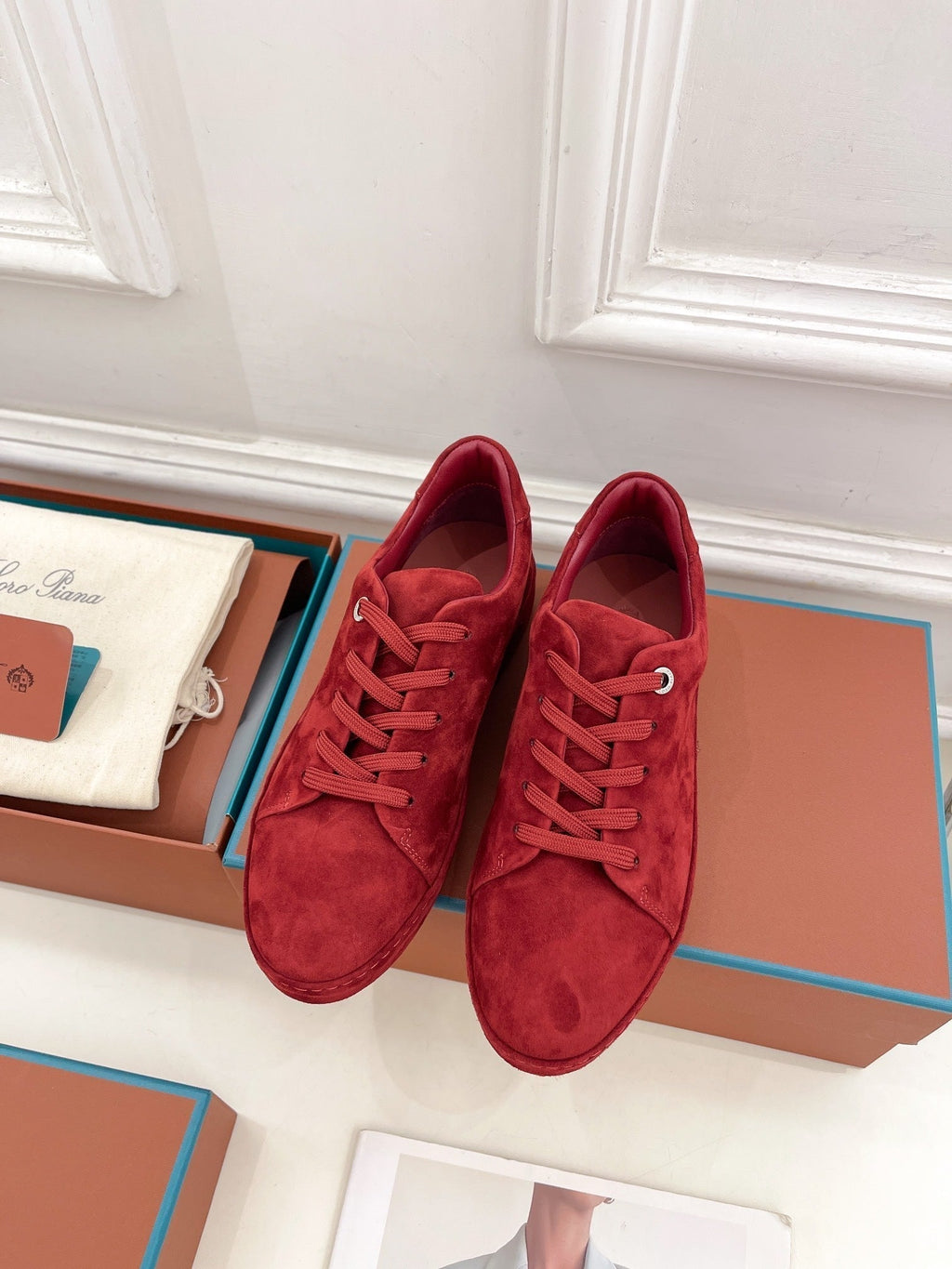 LP Nuage Sneaker In Red Suede  988283