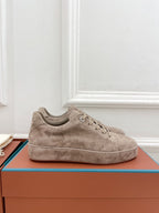 LP Nuage Sneaker In Light Grey Brown Suede 988293