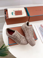 LP Nuage Sneaker In Light Grey Brown Suede 988293
