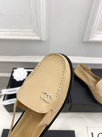 CC 25S Slingback Loafer Beiege Calfskin