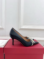VT 25 Bepointy Pump 8cm Black Lambskin 325520