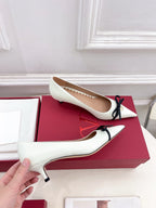 VT 25 Bepointy Pump 4.5cm White Lambskin 325526