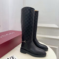 Gucci 25???? Horsebit Detail Logo Black Calfskin 435373