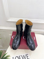 Gucci 25???? horsebit ankle boots black patent calfskin 435384