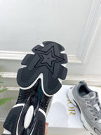 CD SS26 B30 Sneakers Silver Grey Cowhide Mesh 631930
