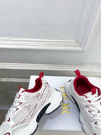 CD SS26 B30 Sneakers White Red Cowhide Mesh 631931