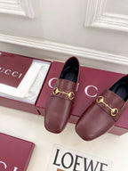 GG 26s Loafer With Horsebit Burgundy Leather 640283