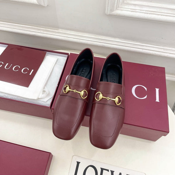 GG 26s Loafer With Horsebit Burgundy Leather 640283