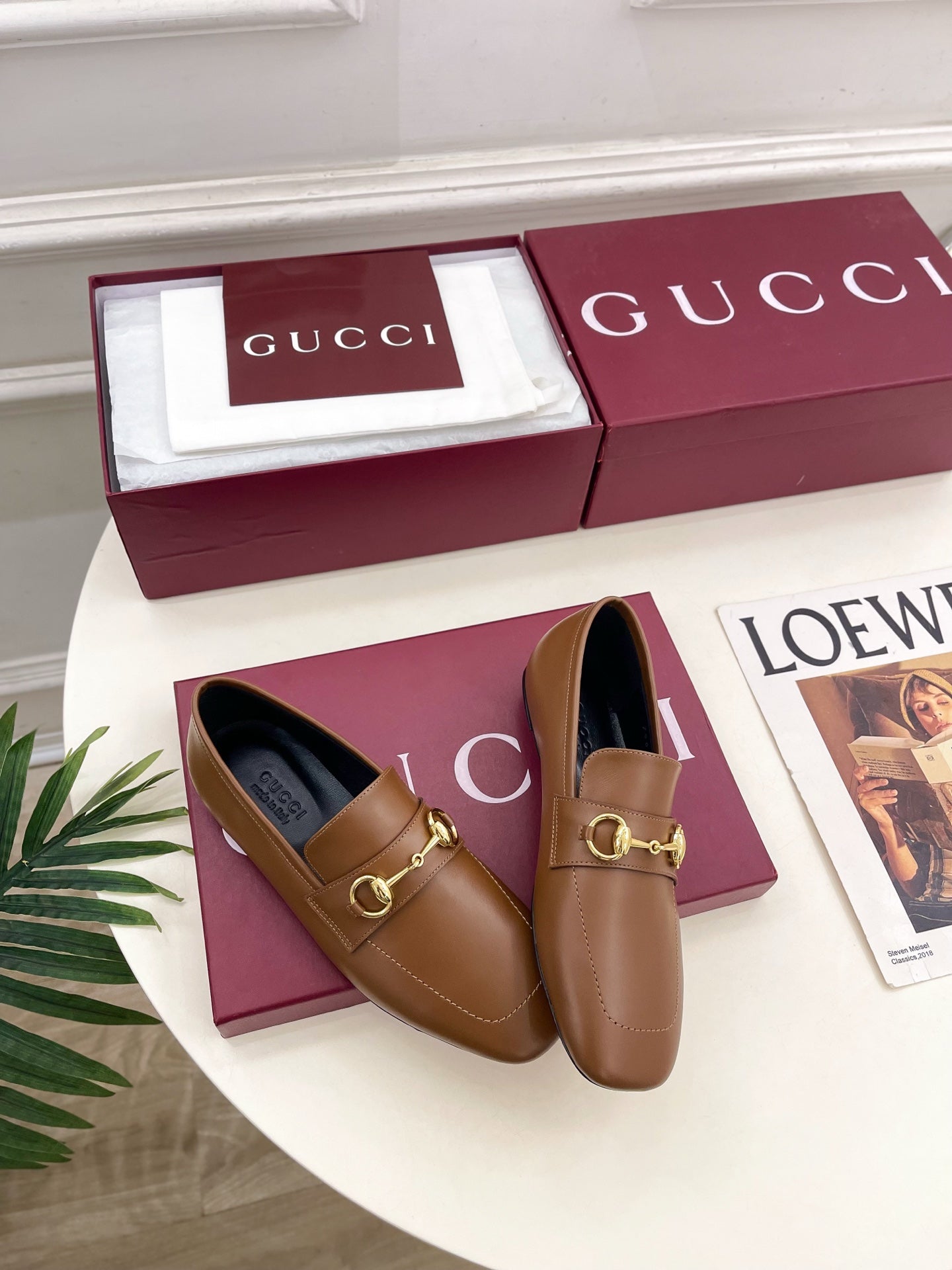 GG 26s Loafer With Horsebit Brown Leather 640284