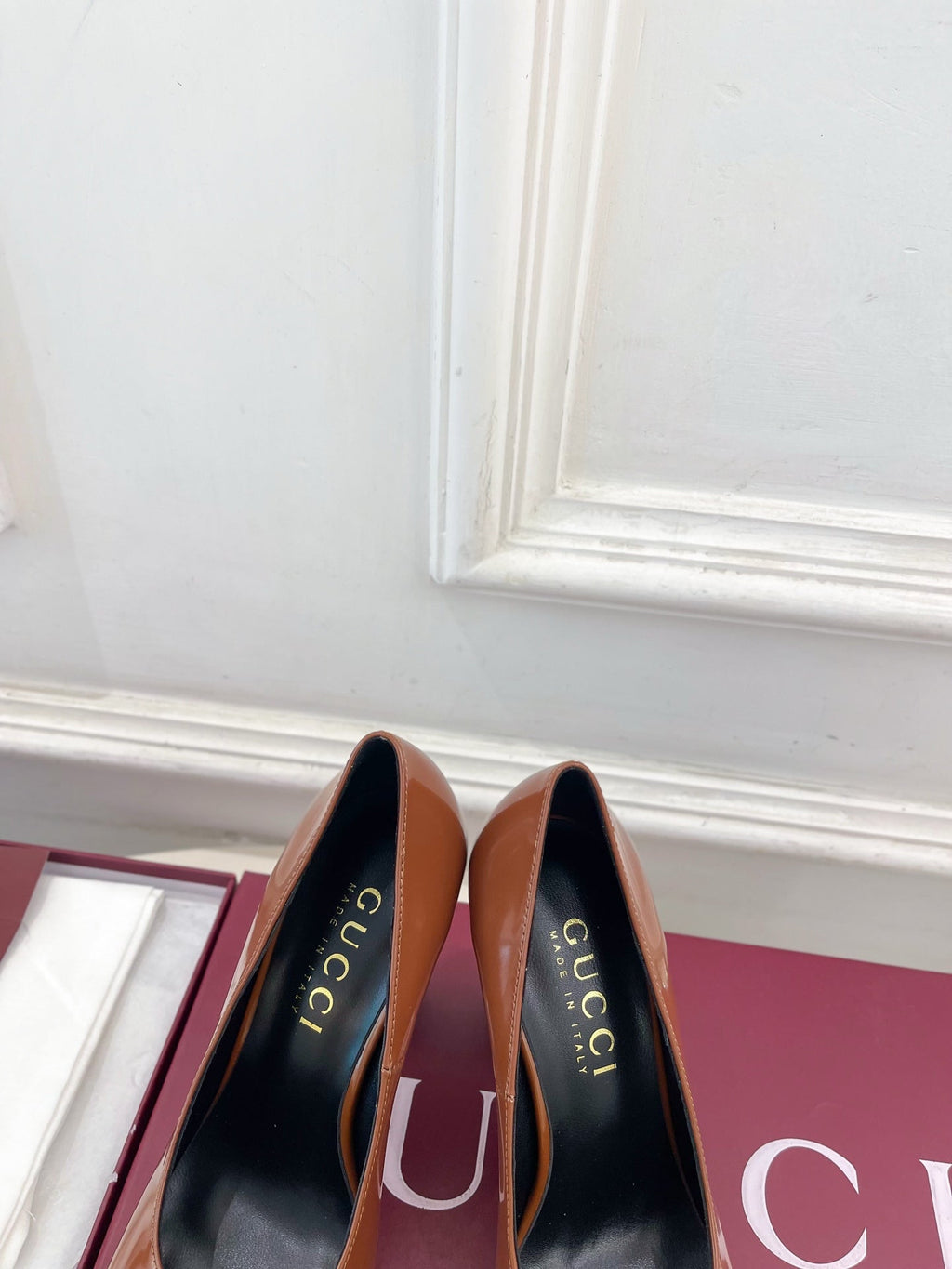 GG 26s Signora Pump 10cm Brown Leather 640303