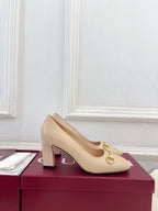 GG 26s Signora Pump 7.5cm Beige Leather 640309