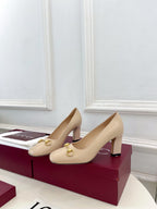 GG 26s Signora Pump 7.5cm Beige Leather 640309